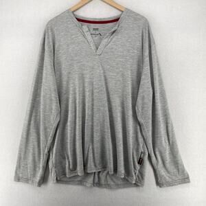 AMERICAN AIRLINES Shirt Mens L/XL NEST BEDDING V Neck First Class Tee Gray